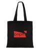 Sac toile noir et rouge