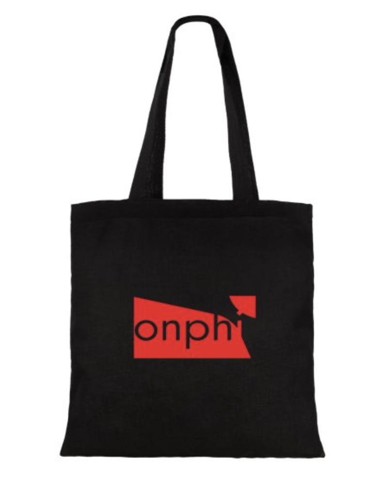 Sac toile noir et rouge